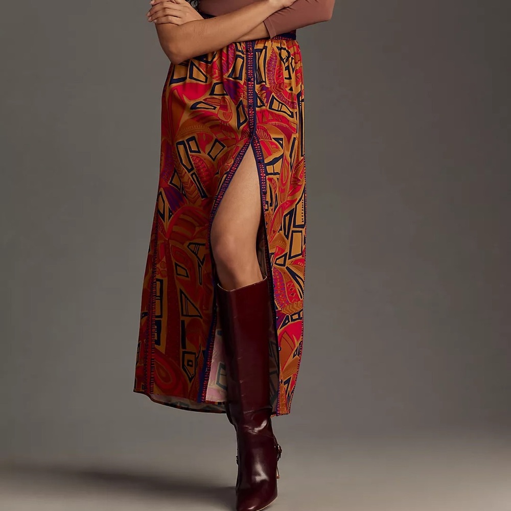 Farm Rio Cool Tropical Maxi Skirt XS‎